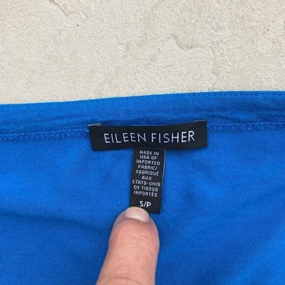 Eileen fisher long sleeve tee Blue Small Petite - Picture 4 of 8